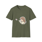 Kawaii Girl Blowing Hearts T-Shirt — Cute Anime Graphic Tee