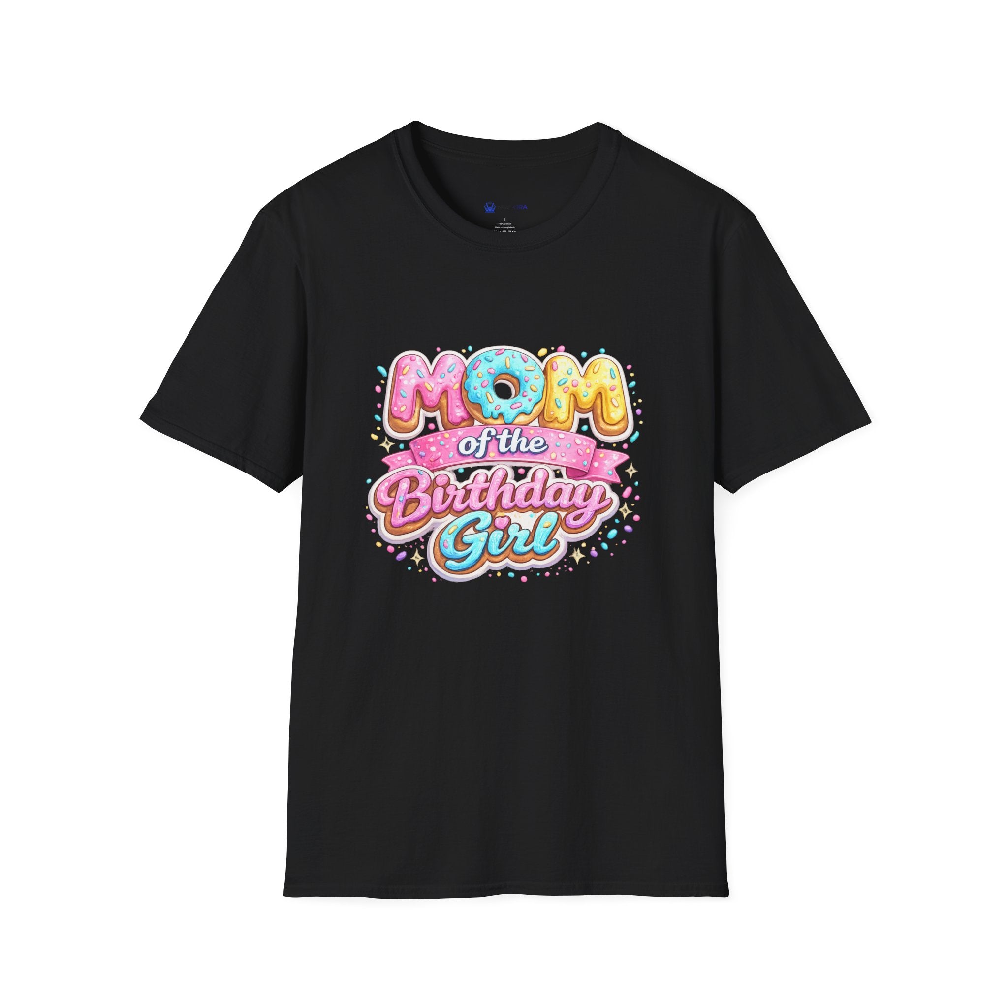 Unisex Softstyle T-Shirt "mom of the birthday girl"