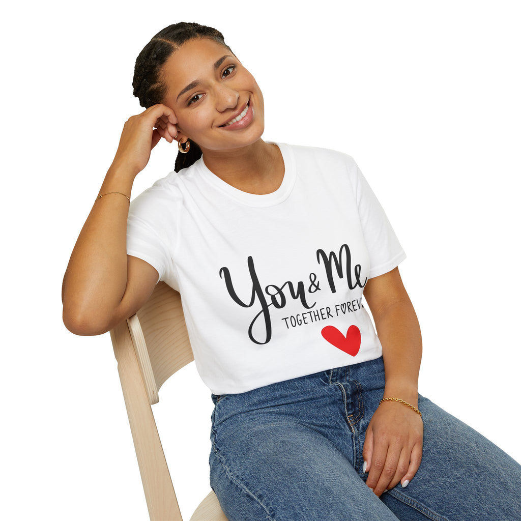 You & Me Together Forever T‑Shirt — Romantic Couple Heart Tee