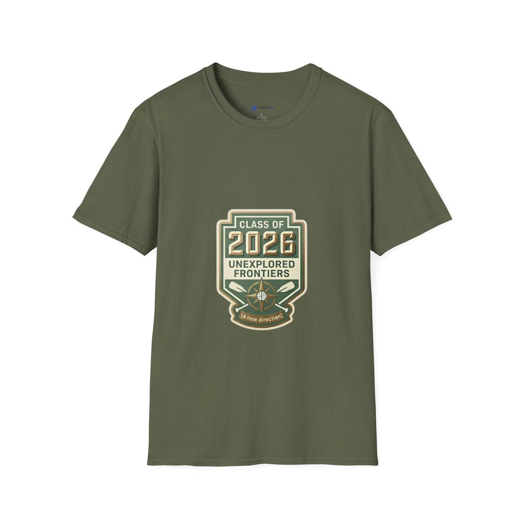 Class of 2026 'Unexplored Frontiers' Graduation T-Shirt.