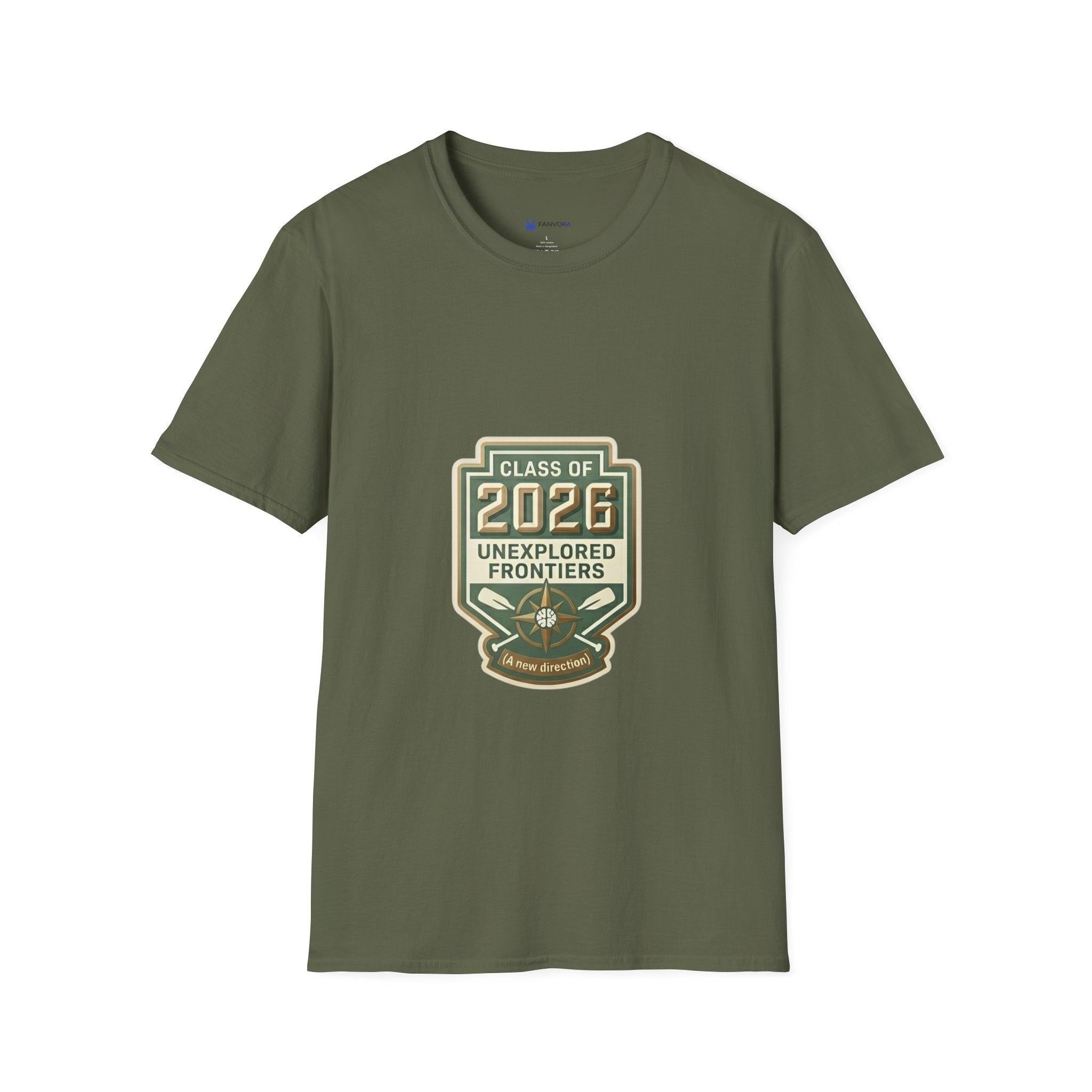 Class of 2026 'Unexplored Frontiers' Graduation T-Shirt.