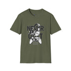 Gamer 'Never Quit' T-Shirt — Headphones & Controller Retro Gaming Tee