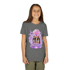 Girls' 5th Birthday Tee - 'Happy Birthday' Glitter Stars Design