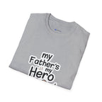 My Father's My Hero T-Shirt – Father's Day Mustache Gift Tee
