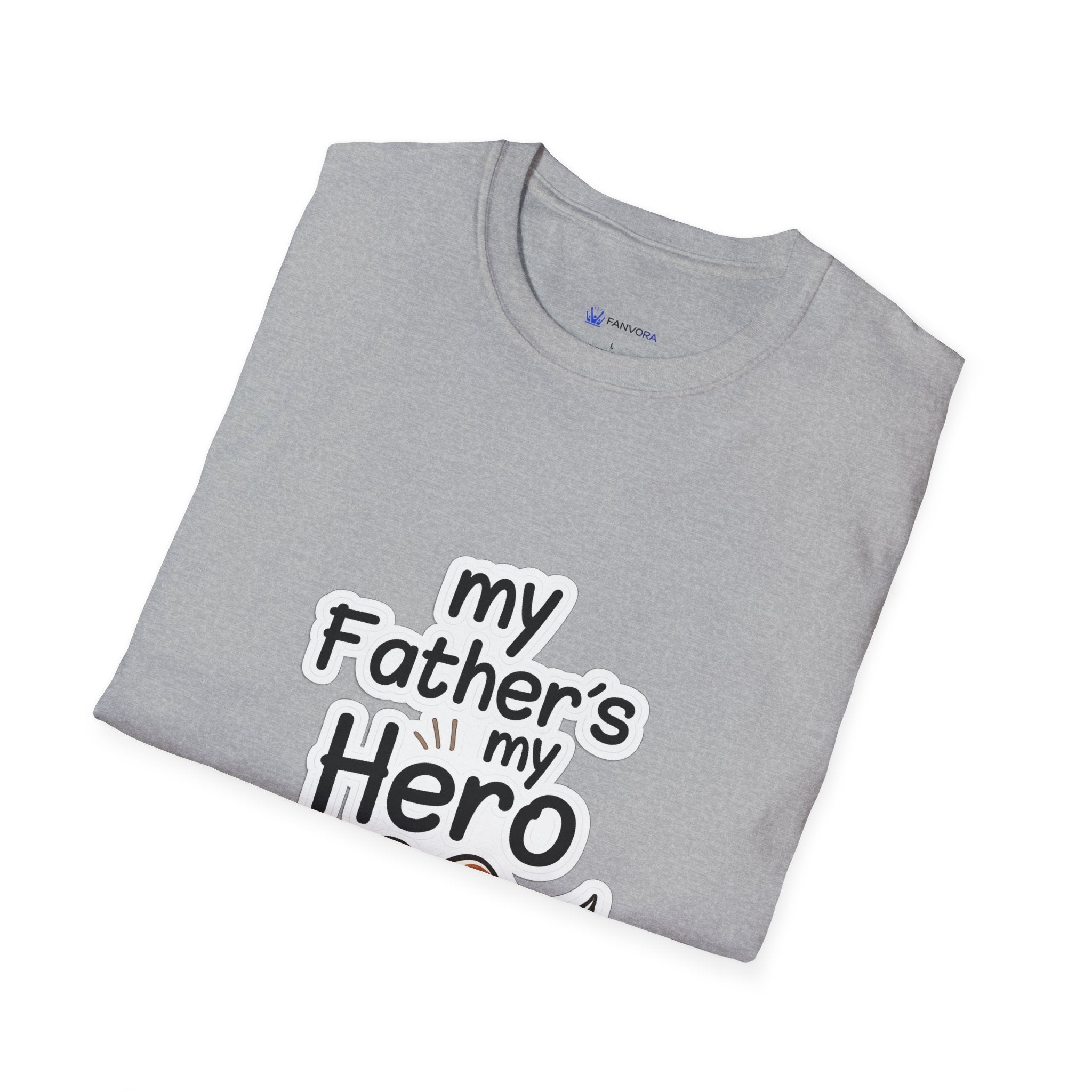 My Father's My Hero T-Shirt – Father's Day Mustache Gift Tee