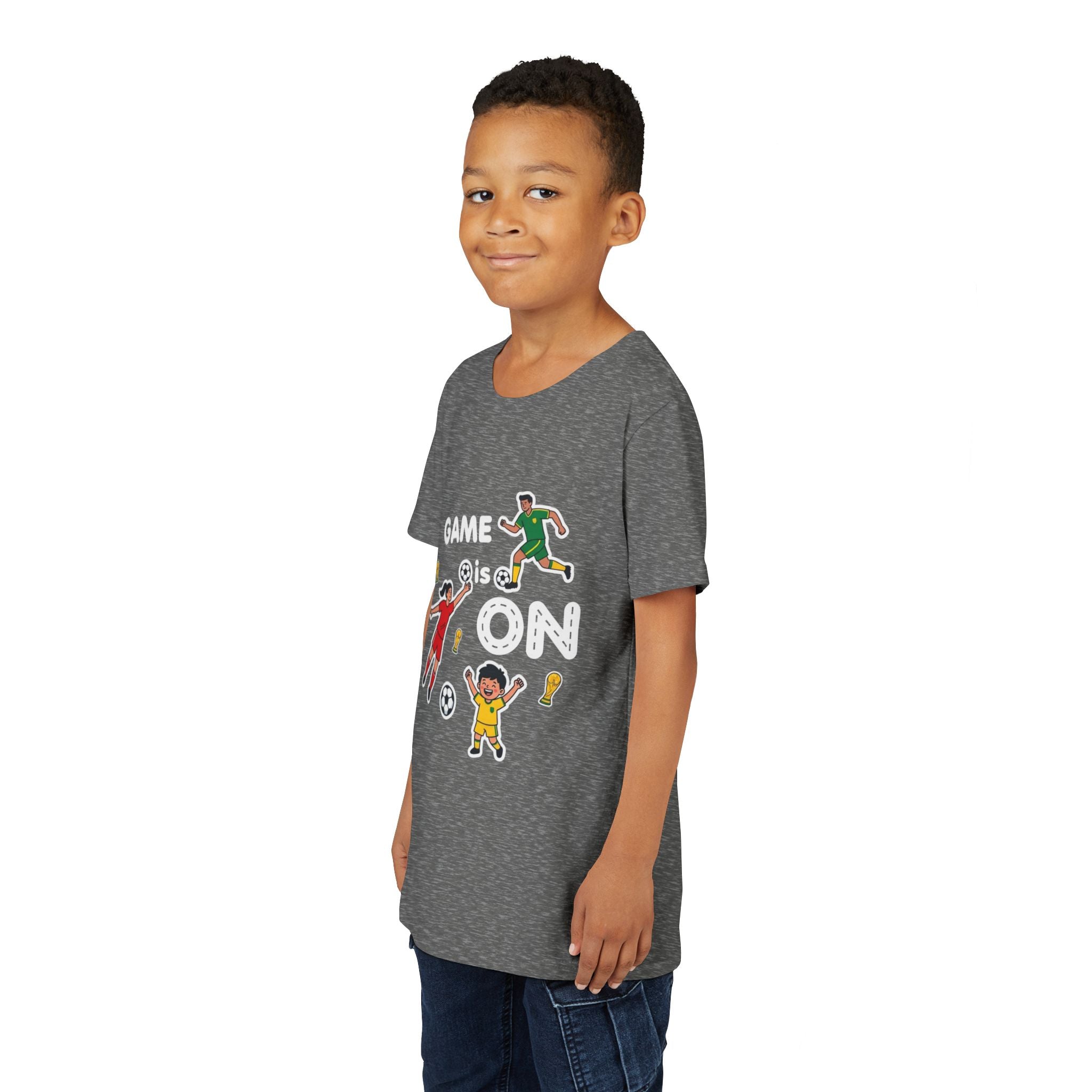 Kids Soccer Players T-Shirt 2026— Youth Football Team Tee