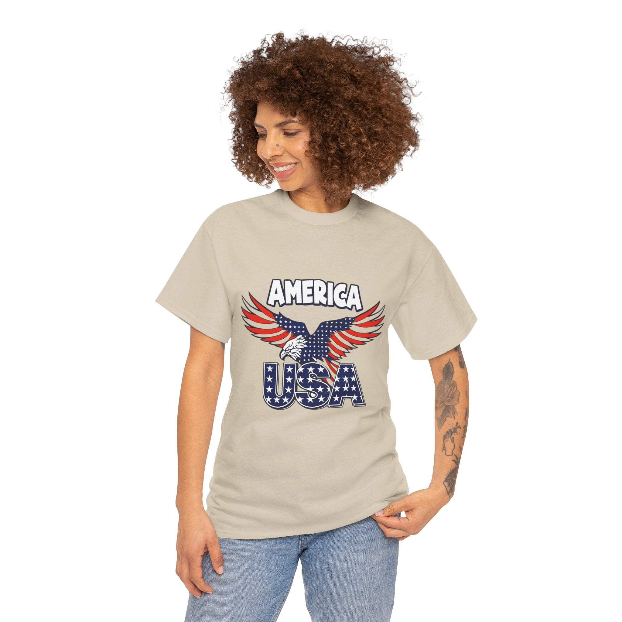 USA Eagle T-Shirt – America Patriotic Graphic Tee for 4th of July