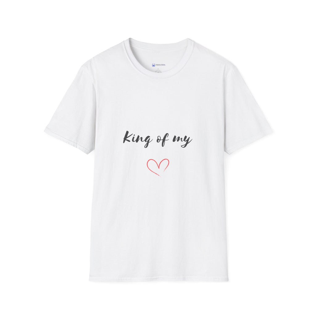 T-Shirt — "King of my" Script Tee with Heart | Cute Feminine Gift