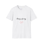 T-Shirt — "King of my" Script Tee with Heart | Cute Feminine Gift