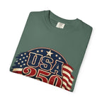 USA 250 T-Shirt — Patriotic "Serving Liberty Since 1776" Anniversary Tee