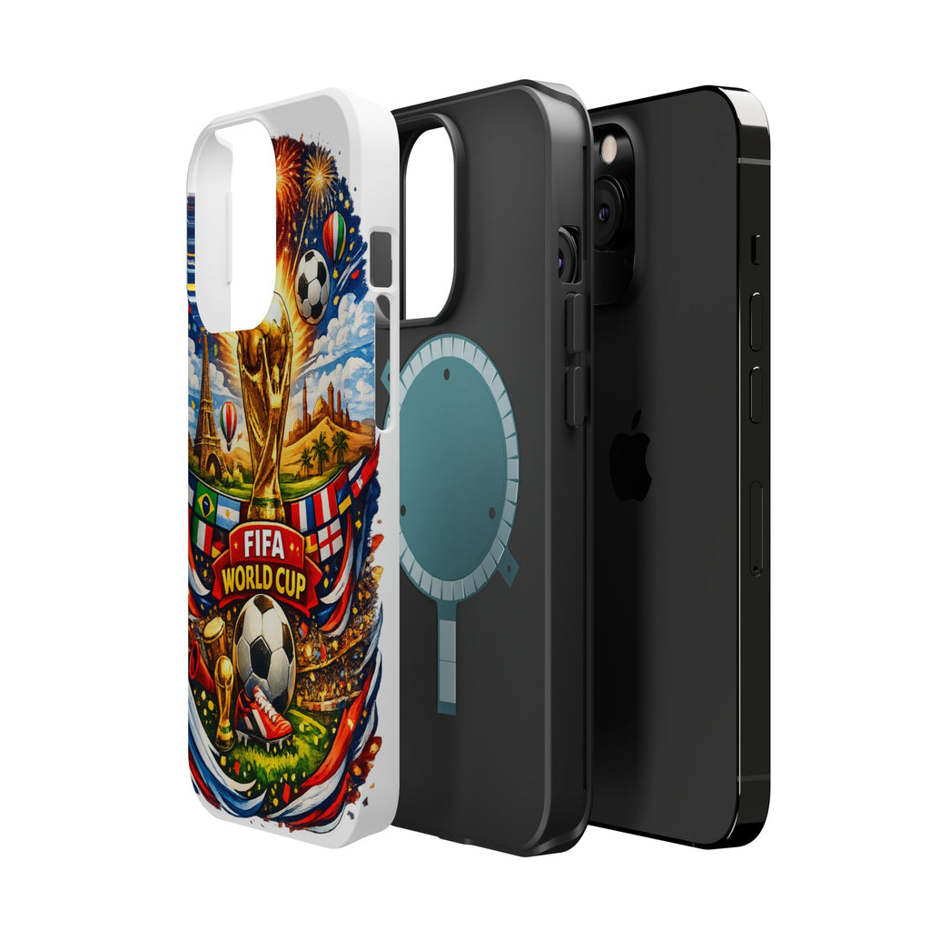 Soccer Magnetic Impact-Resistant Phone Case — FIFA Trophy Design