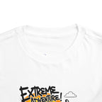 Toddler Tee - "Extreme Adventure 4x4 Off Road" Blue Monster Truck.