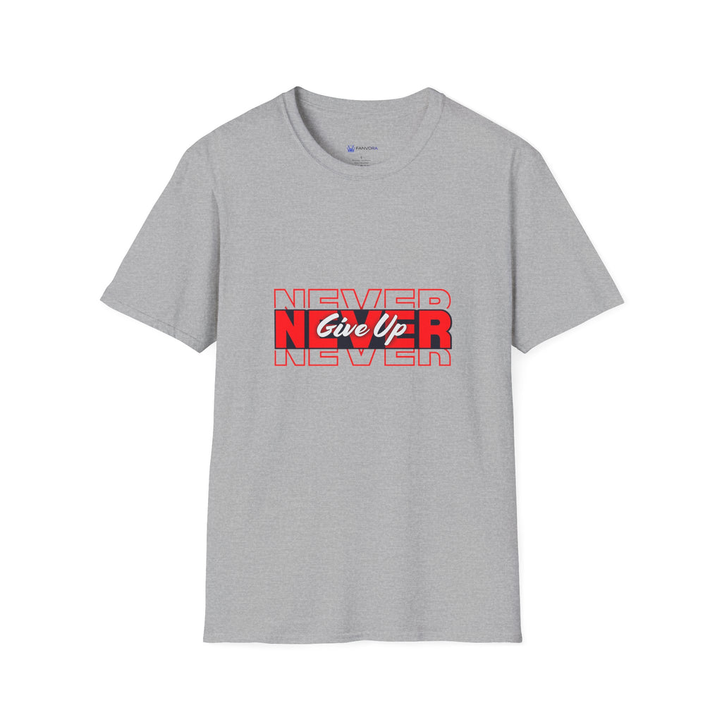 Never Give Up T-Shirt — Motivational Graphic Tee