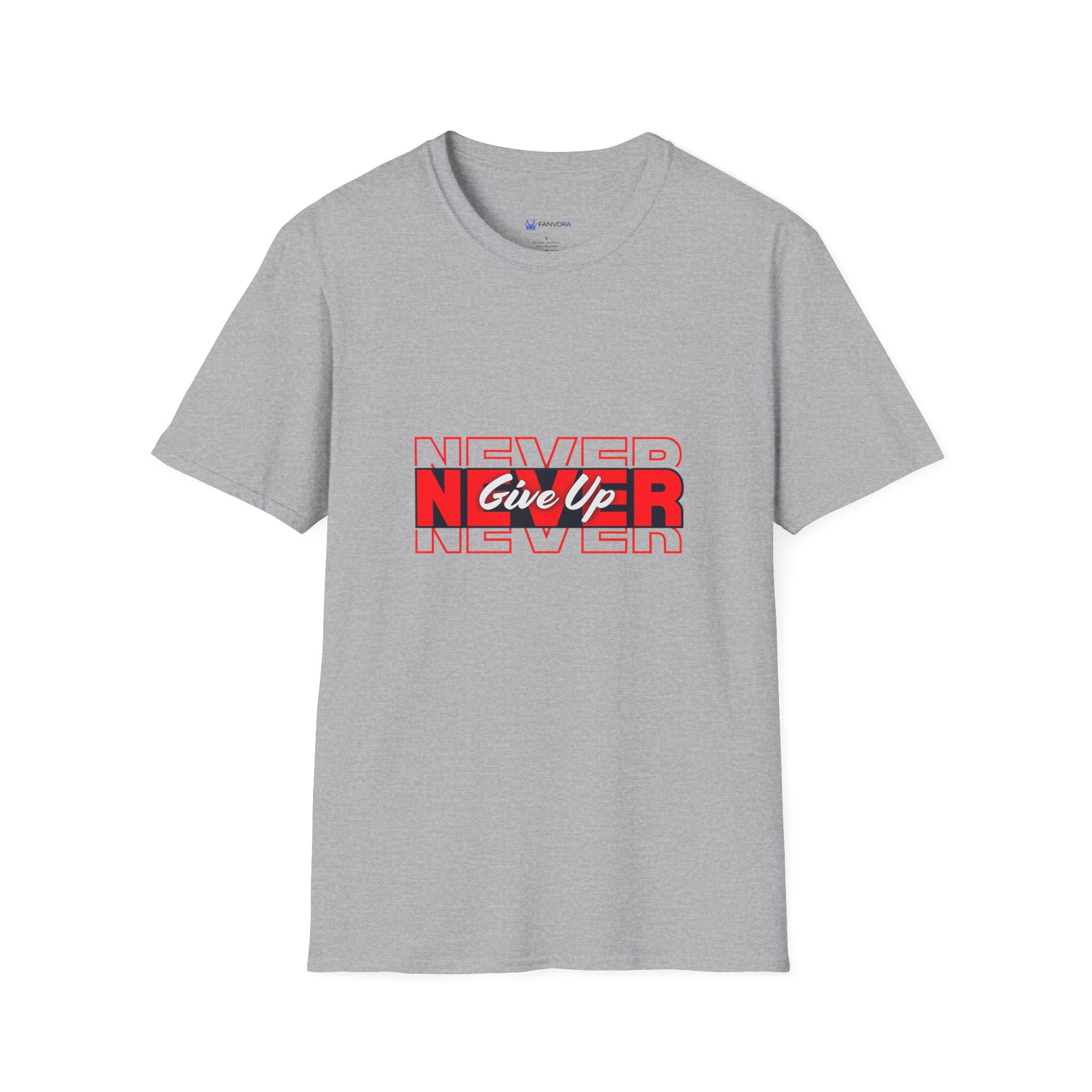 Never Give Up T-Shirt — Motivational Graphic Tee