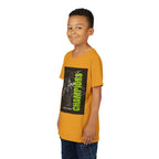 Youth Tee — "We Are Champions" Soccer Champion Graphic Shirt