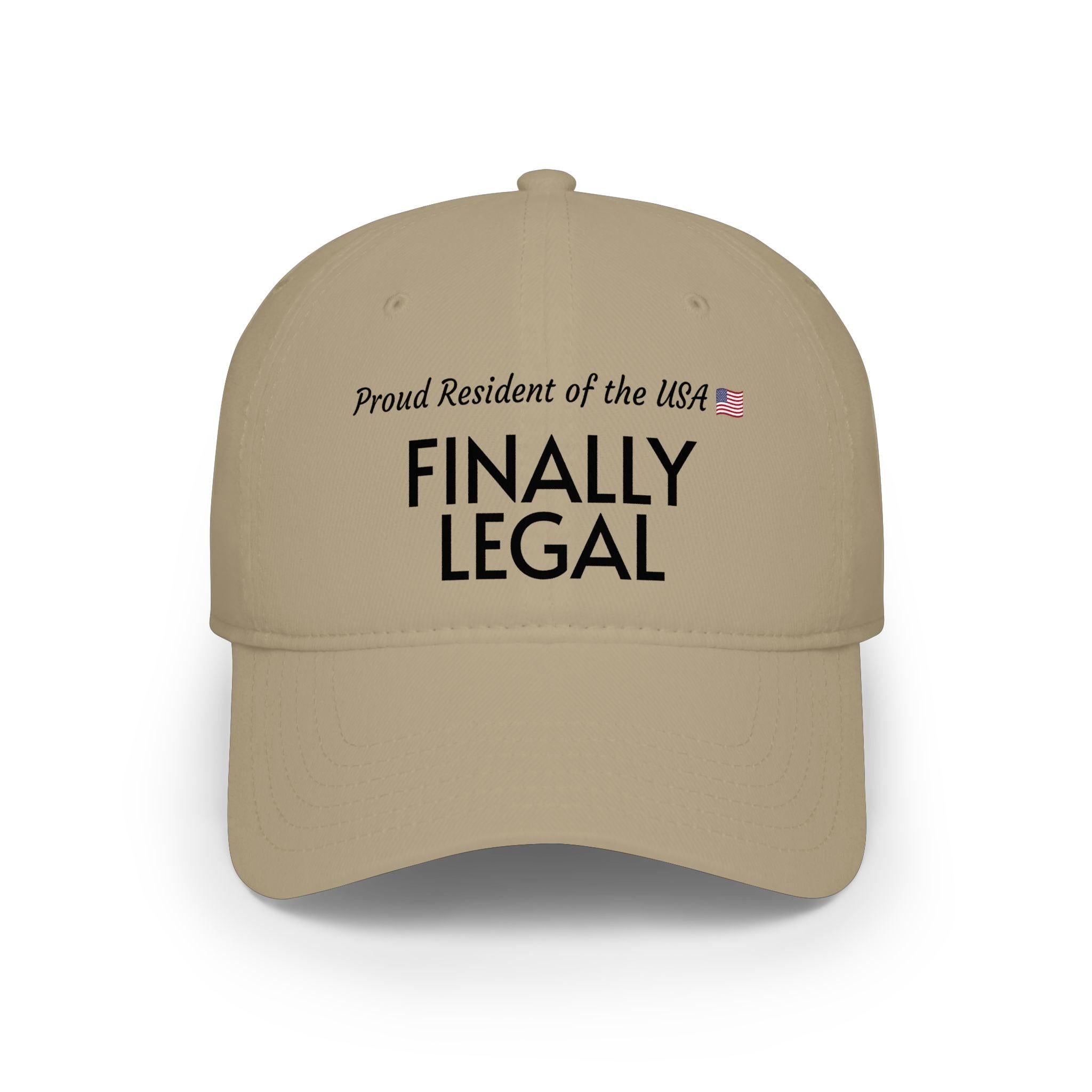 Finally Legal USA embroidered baseball cap