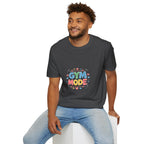 Gym Mode T-Shirt — Cute Barbell Fitness Tee for Gym Lovers