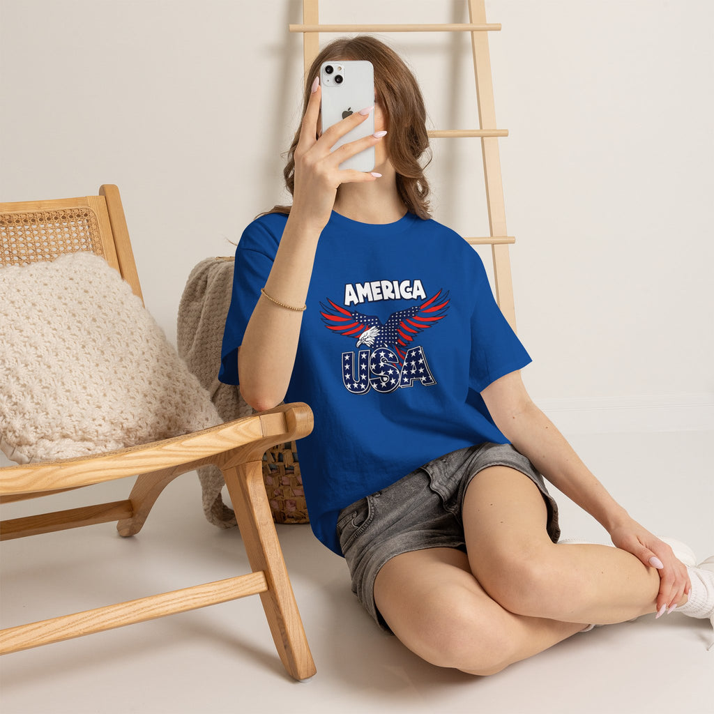 USA Eagle T-Shirt – America Patriotic Graphic Tee for 4th of July