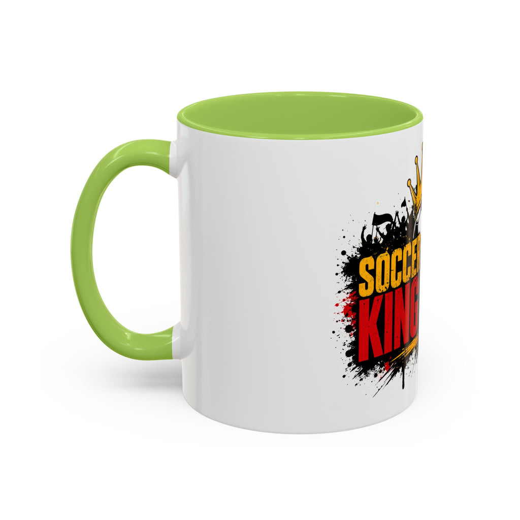 Soccer King Street 2026 Accent Coffee Mug — Crowned Soccer Ball Design (11/15oz)