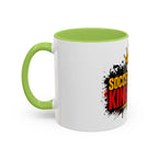 Soccer King Street 2026 Accent Coffee Mug — Crowned Soccer Ball Design (11/15oz)
