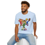Kids Mascot Team T-Shirt — Cheerful Moose, Cheetah & Eagle Design