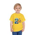 2nd Birthday Toddler Tee — Happy Birthday Number 2 with Cars & Balloons
