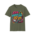 Soccer 2026 T-Shirt —  Bright color splash Graphic Tee.
