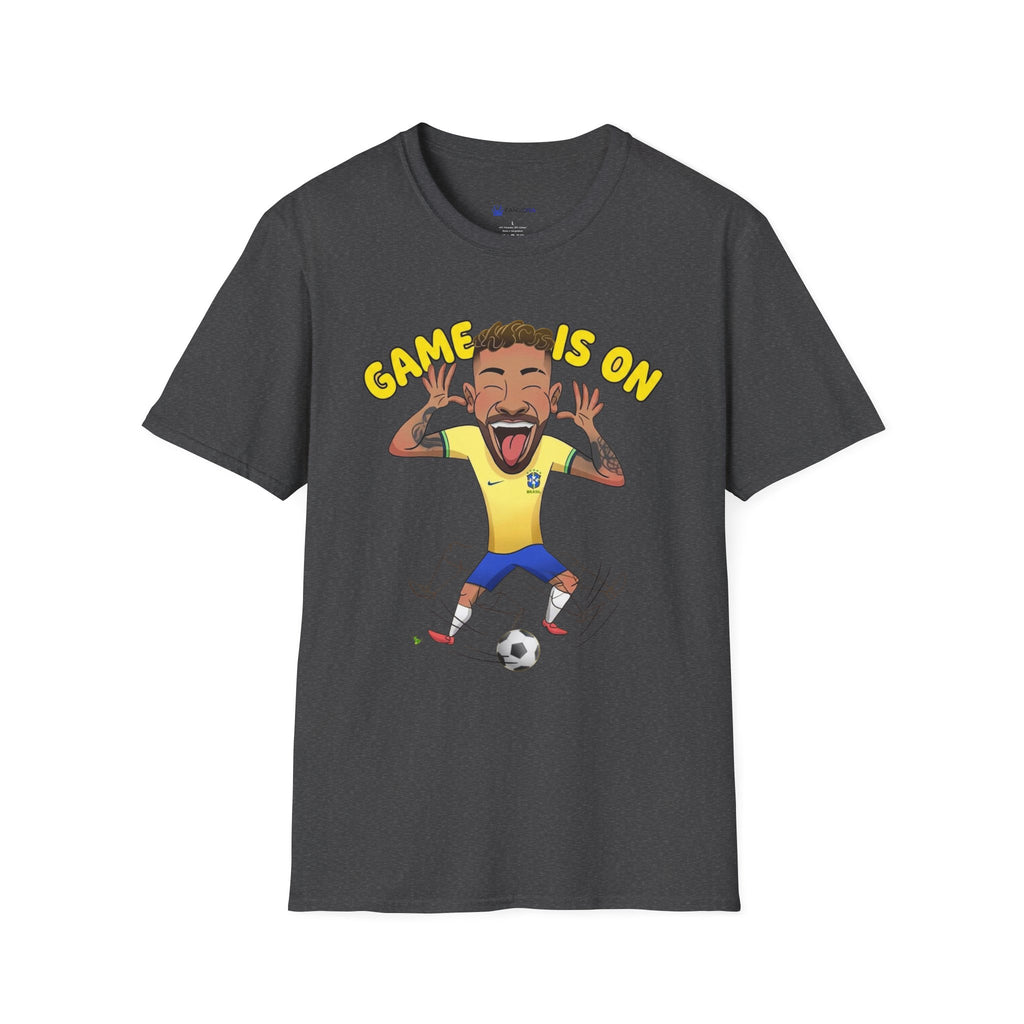 Soccer 'Game Is On' Graphic funny figure design  T‑Shirt