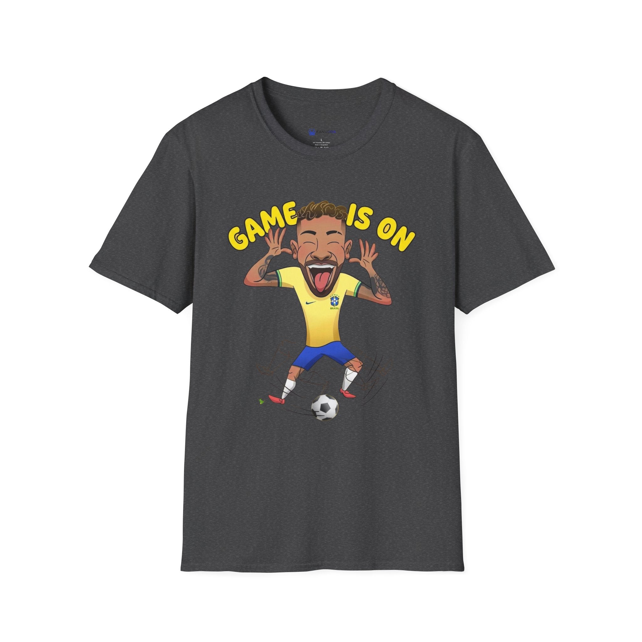 Soccer 'Game Is On' Graphic funny figure design  T‑Shirt