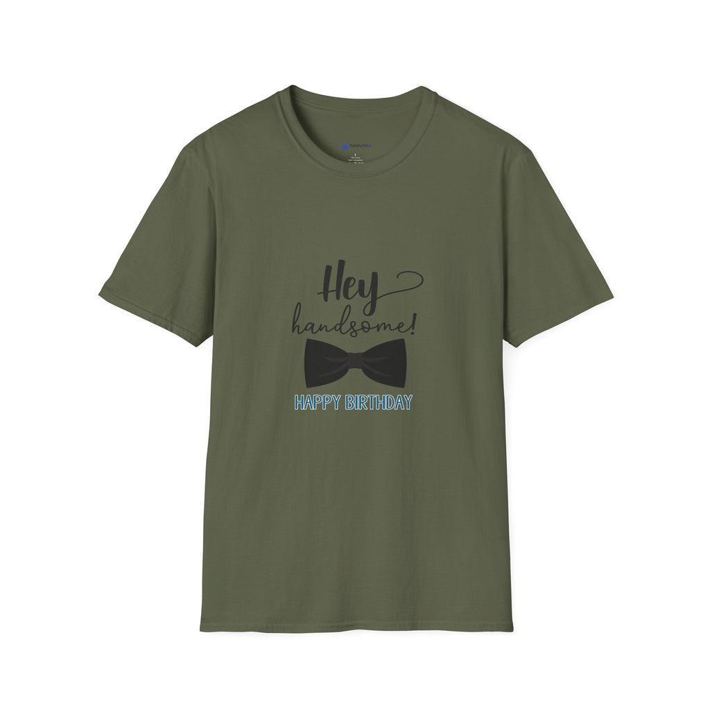 Hey Handsome! T-Shirt — Cute Bow Tie Birthday Tee