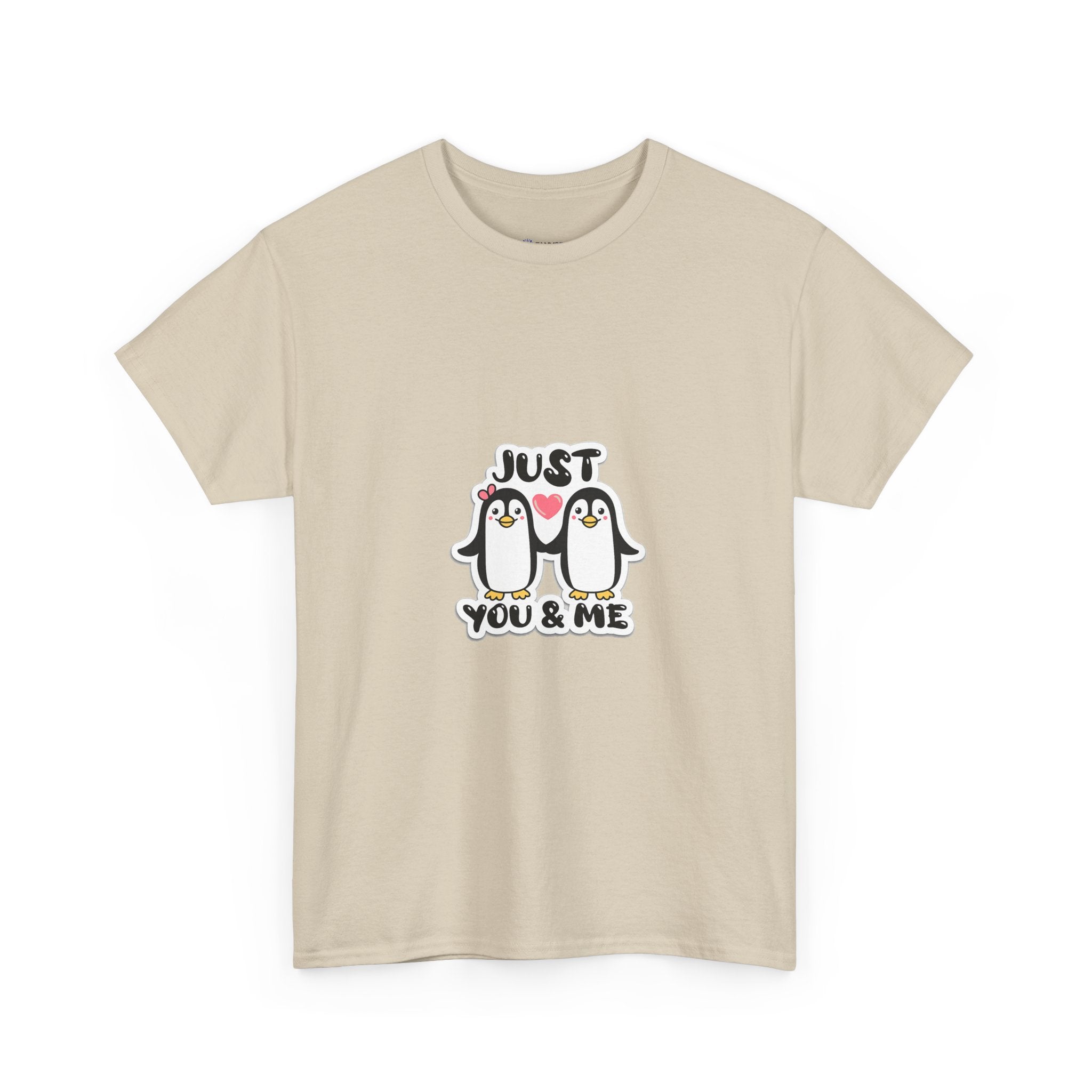 Just You & Me Penguin Tee — Cute Couples Graphic T-Shirt