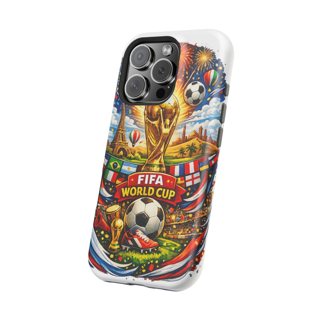 Soccer Magnetic Impact-Resistant Phone Case — FIFA Trophy Design