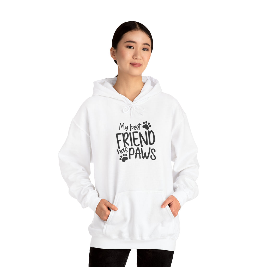 My Best Friend Has Paws Hoodie — Cute Paw Print Pet Lover Sweatshirt