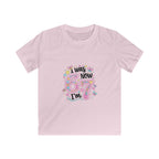 Kids Tee — ‘I Was 6 Now I’m 7’ Birthday Girl Cute Floral Design