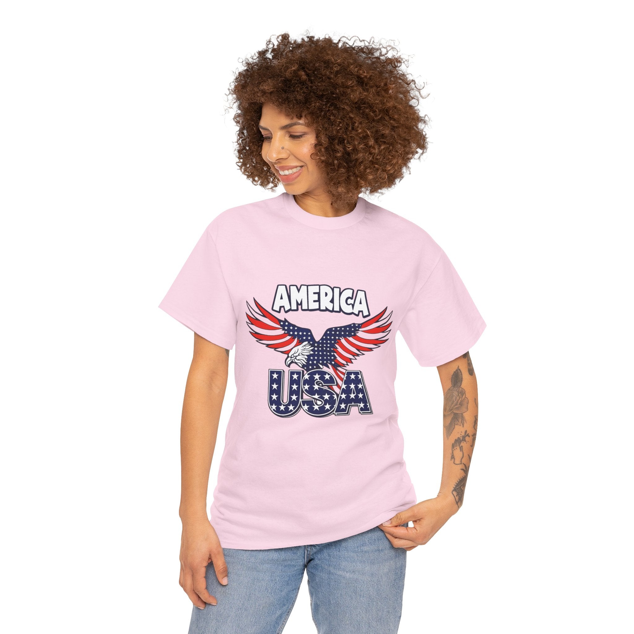 USA Eagle T-Shirt – America Patriotic Graphic Tee for 4th of July