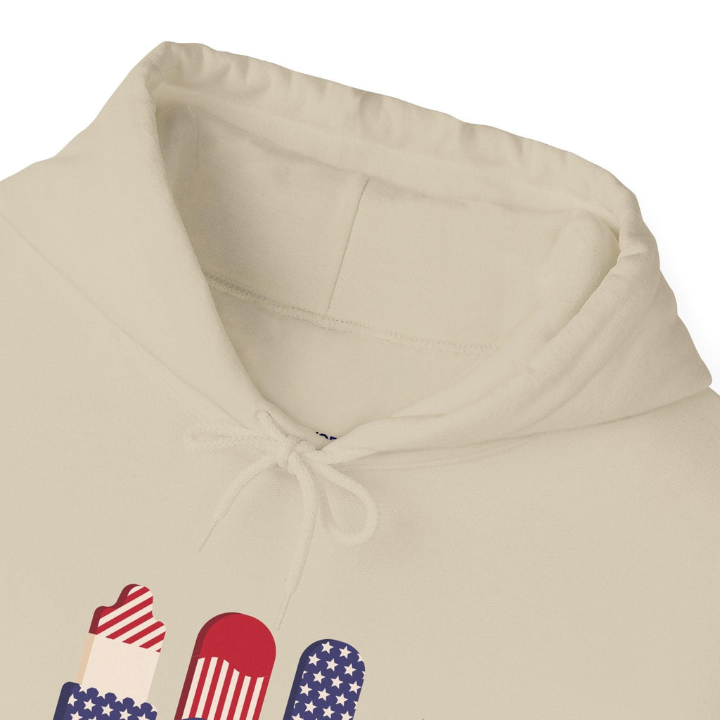 American Patriot Graphic Hoodie — Patriotic Fourth of July Sweatshirt.