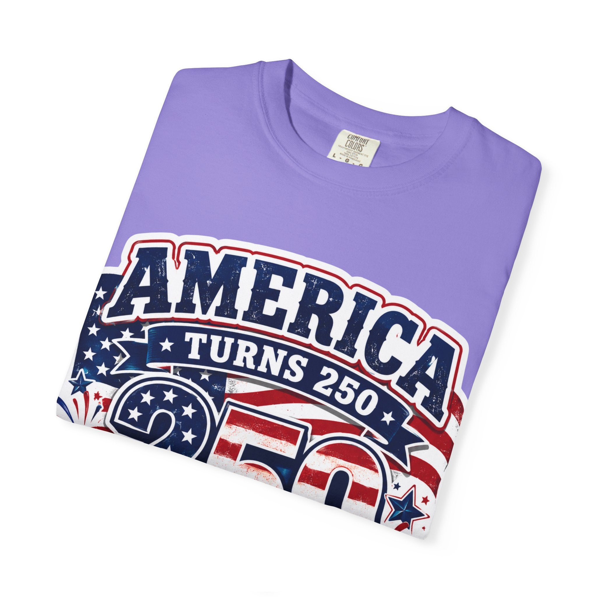 America Turns 250 T-Shirt – "Freedom Looks Good For Its Age" Patriotic 4th of July Tee
