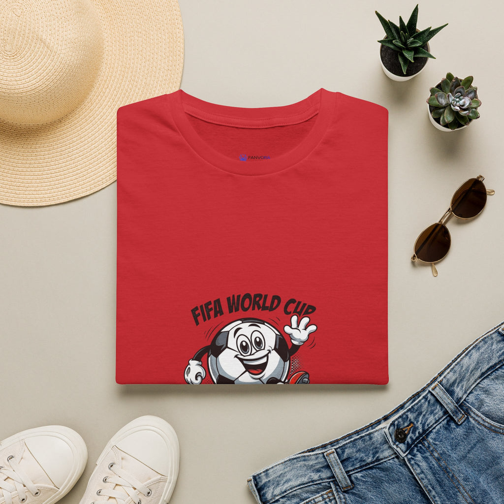 SPORTS comic style Cartoon Mascot T-Shirt — Championship Soccer Tee