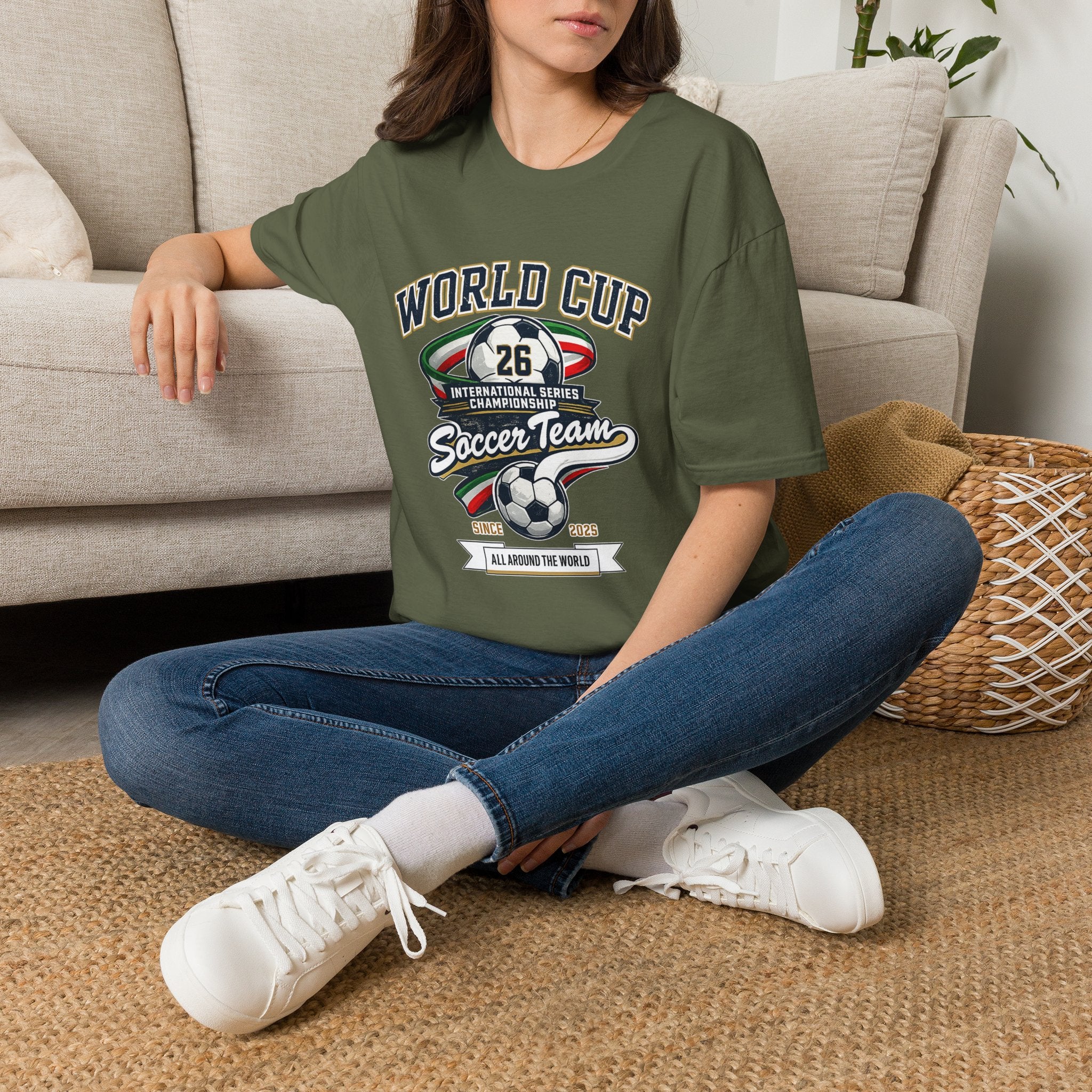 Soccer Team T‑Shirt – Vintage International Series Championship Design