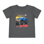 Toddler Tee - "Extreme Adventure 4x4 Off Road" Blue Monster Truck.