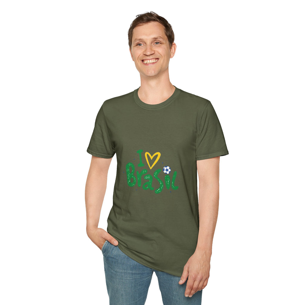 Brazil Soccer T-Shirt — I  Brazil Football Fan Tee