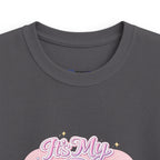 Kids 9th Birthday T‑Shirt - 'It's My 9th Birthday' Pink Heart Graphic Tee