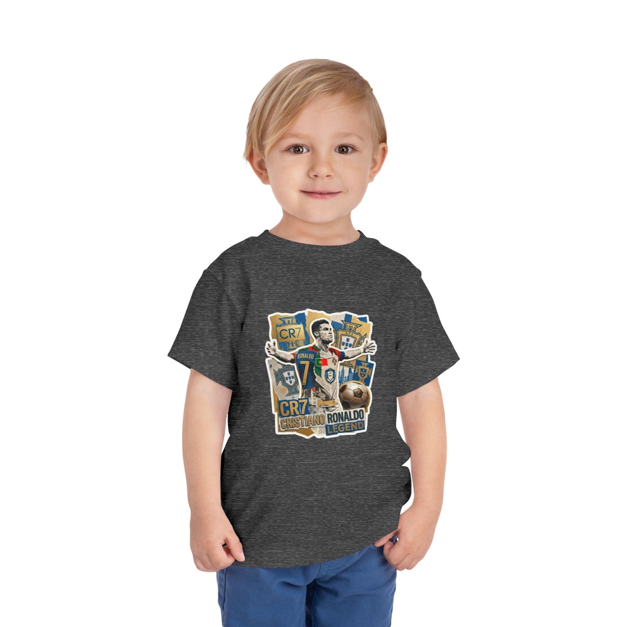 CR7 Fan Inspired Toddler Soccer T‑Shirt — Kids Football Fan Tee