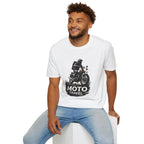 Moto Travel T‑Shirt — Vintage Motorcycle Rider Tee