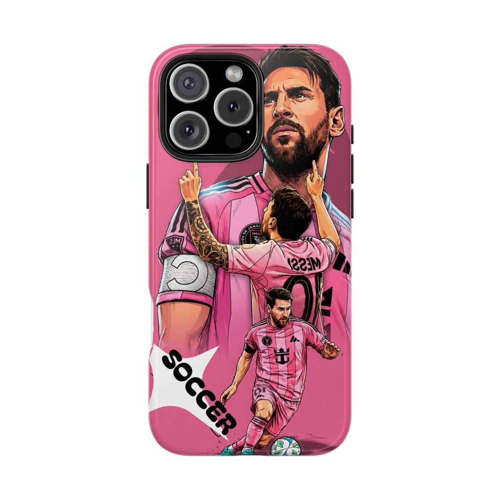 Soccer Star Tough Phone Case pink —  Argentina legend.