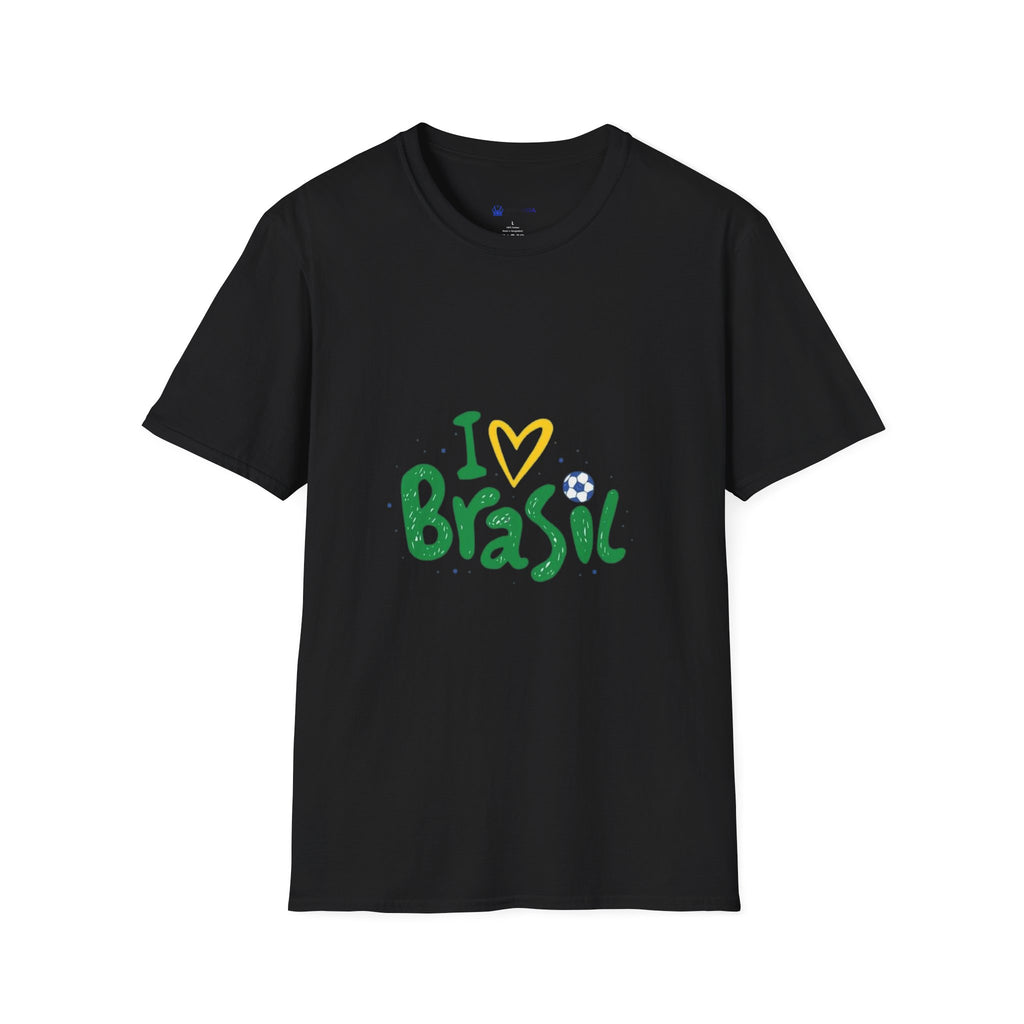 Brazil Soccer T-Shirt — I  Brazil Football Fan Tee