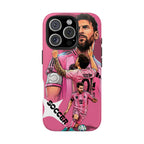 Soccer Star Tough Phone Case pink —  Argentina legend.