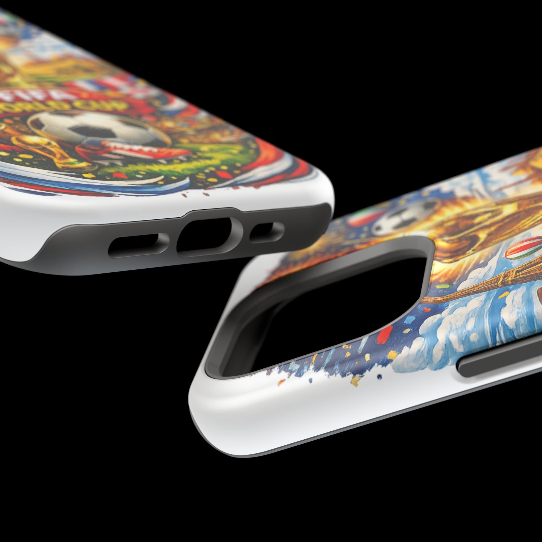 Soccer Magnetic Impact-Resistant Phone Case — FIFA Trophy Design