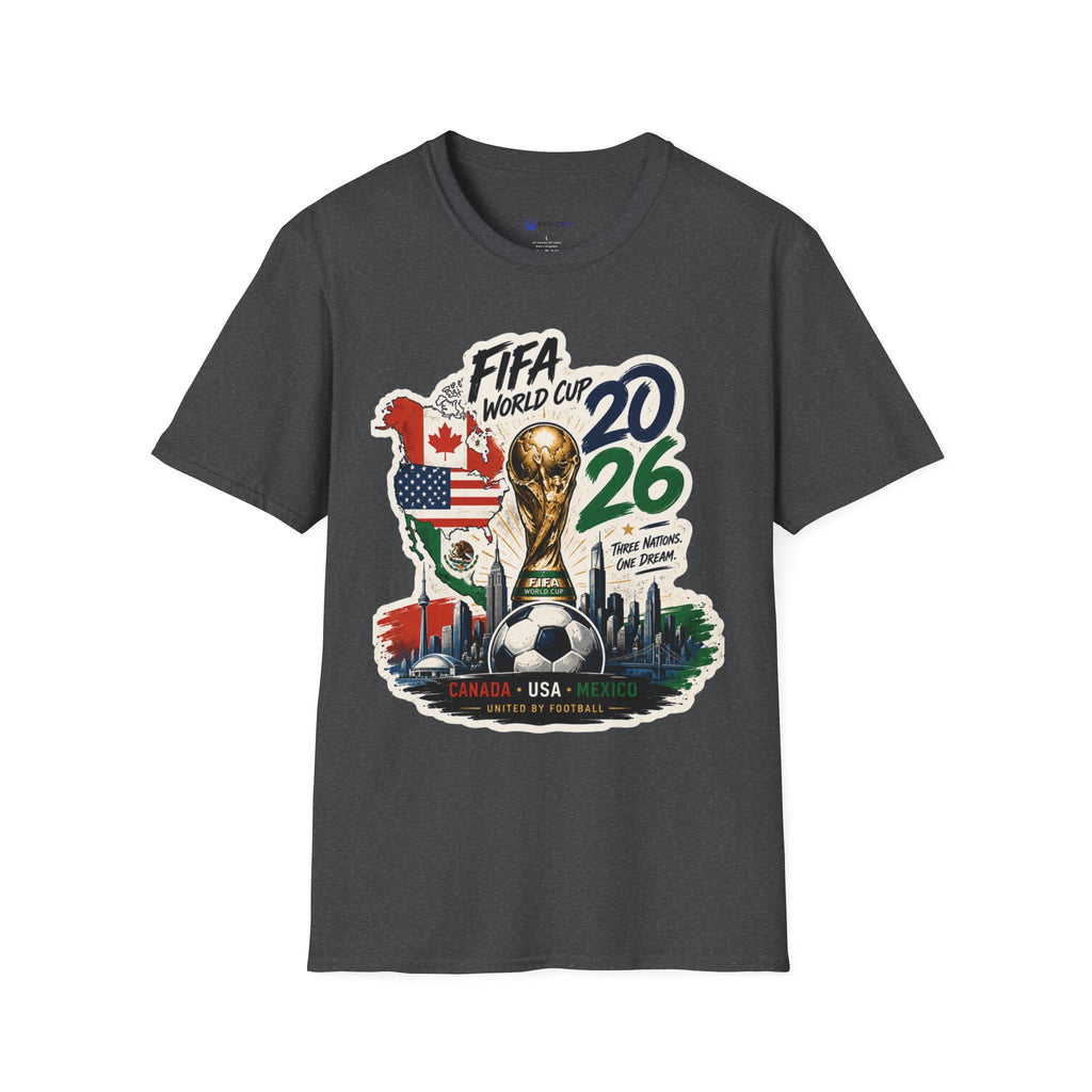 World Cup 2026 T-Shirt – USA/Canada/Mexico Official Trophy Design