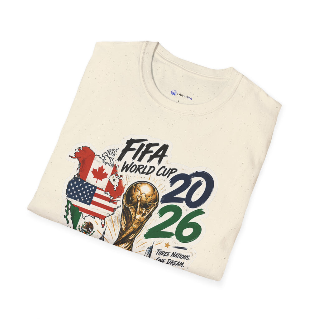 World Cup 2026 T-Shirt – USA/Canada/Mexico Official Trophy Design